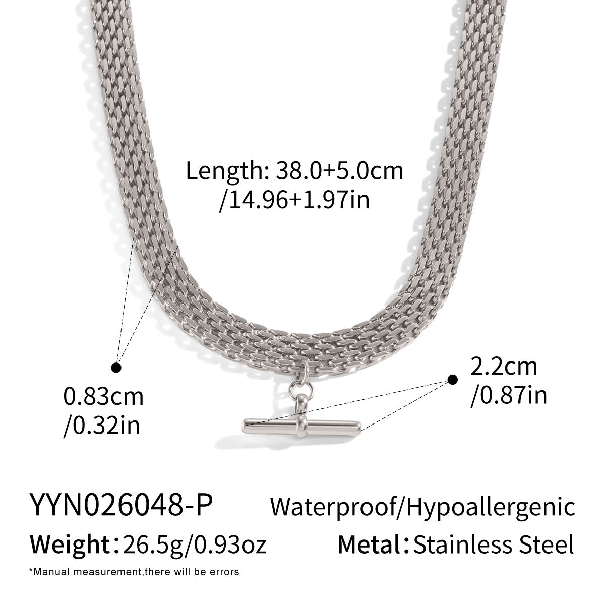 Stainless Steel Pendant Necklace For Women