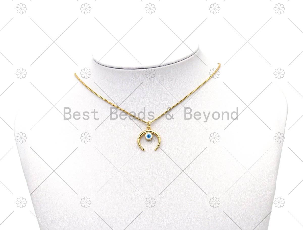 Enamel Horn Charm, Sku#LD175