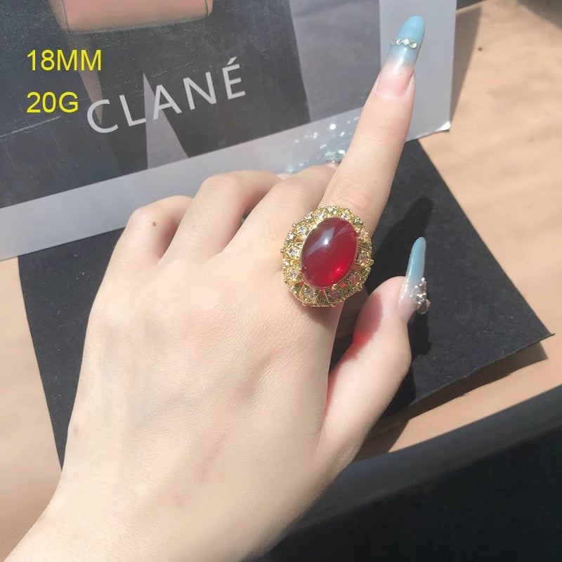 Retro Luxe Lapis Lazuli Turquoise Ring
