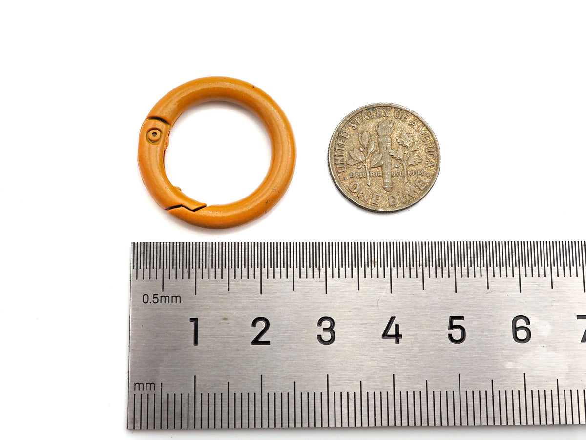 High Quality Enamel Spring Gate, Round Carabiner Clasp, Snap Clip Trigger Clasp, Spring Buckle for Chain Purse Key Jewelery, 25mm, sku#K135
