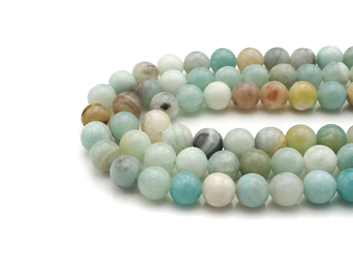 Qaulity Amazonite Round Smooth Beads, Sku#UA183