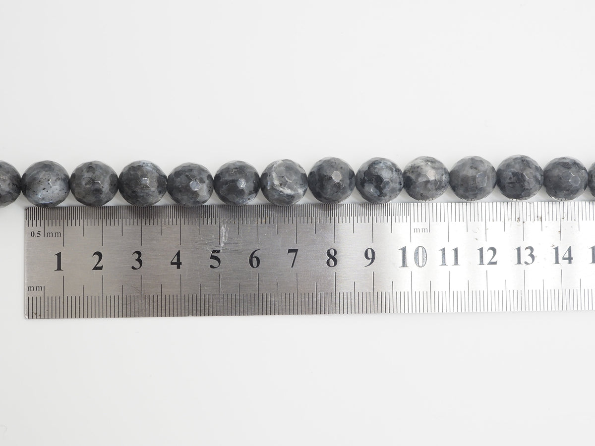 Natural Faceted Larvikite Marble beads, 6mm/8mm/10mm Natural Black Labradorite beads, Natural Gray Beads, 15.5inch strand, SKU#U252