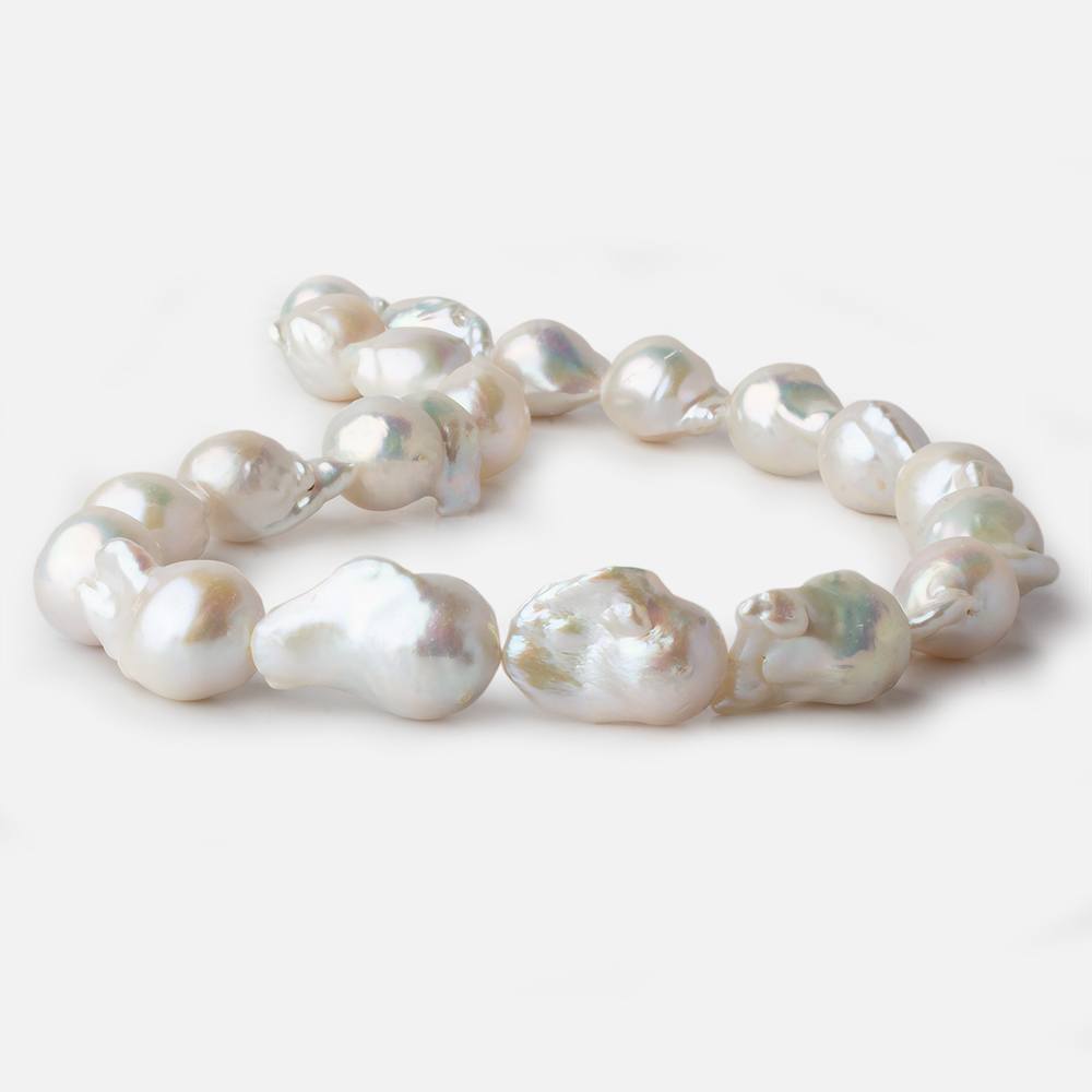 11.5x15-14x23mm Off White Ultra Baroque Freshwater Pearl 16 inch 20 pieces A
