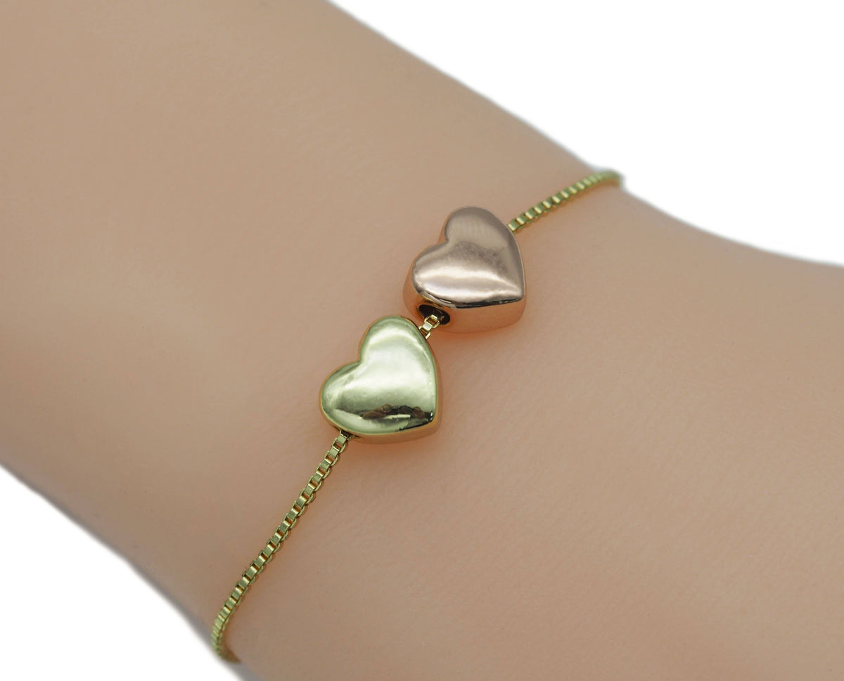 Large Hole Heart Spacer Beads, Sku#LD235