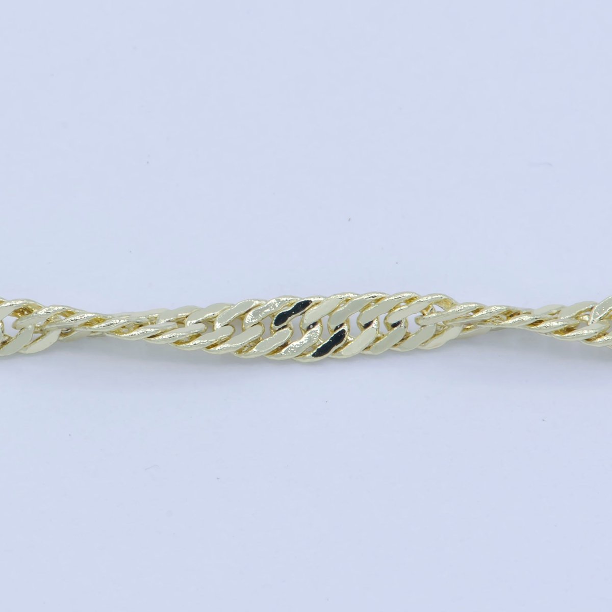 14K Gold Filled 1.8mm Twisted Singapore 18 Inch Chain Layering Necklace | WA-228 Clearance Pricing