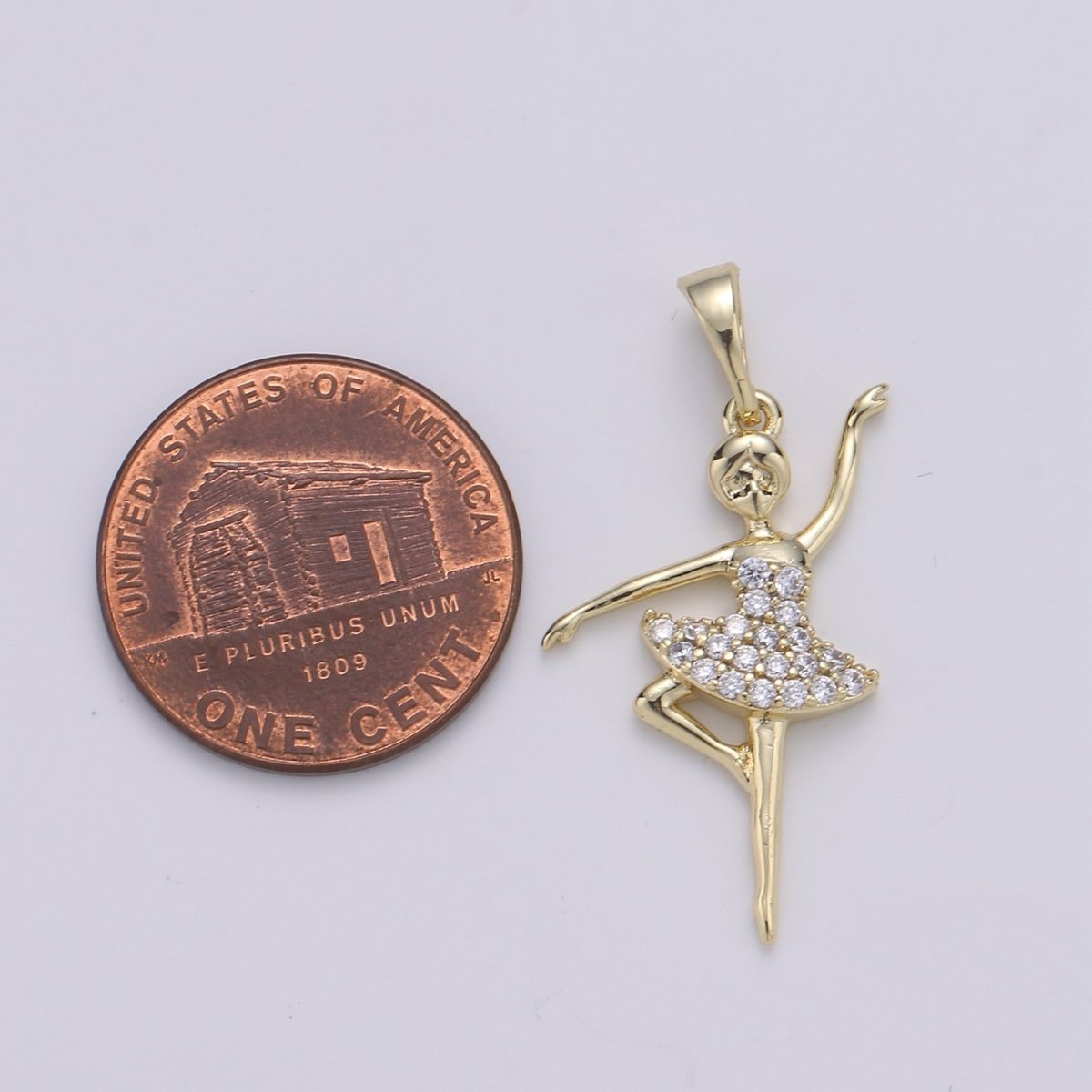 14K Gold Filled Ballerina Pendants J-099