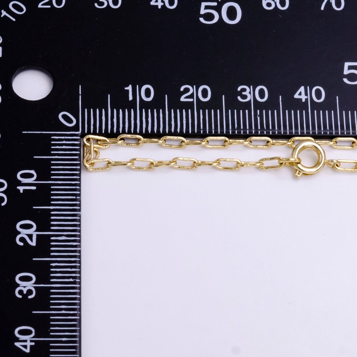 14K Gold Filled Paper Clip Chain Cable Chain Necklace, 20 Inches Minimalist Jewelry Ready To Wear Necklace, Dainty 2mm Necklace w/Lobster Clasps | CN-962 Overstock Clearance Pricing