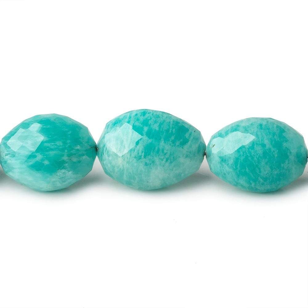 15-21mm Amazonite faceted nuggets 18 inch 27 beads AA