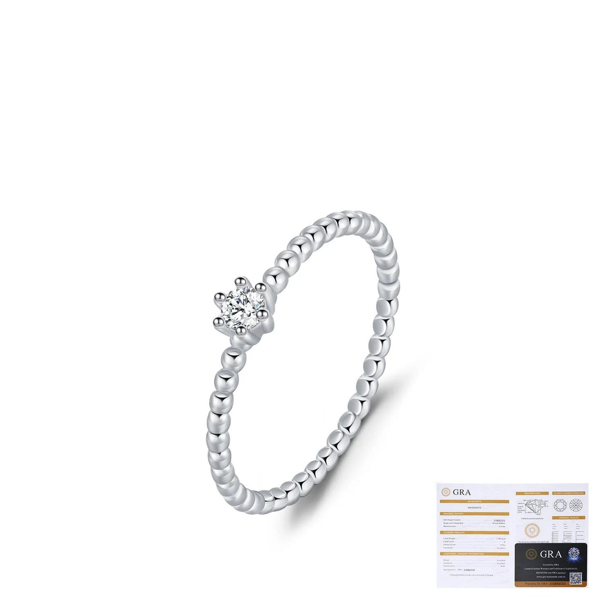 Geometric D-Color VVS1 Moissanite Accent Engagement Ring in Sterling Silver – Heart, Square & Round Designs