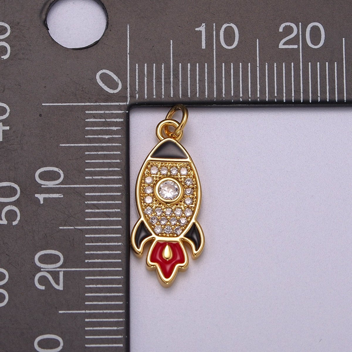 18K Gold Filled To The Moon Rocket Emoji Charm Stocks, Game Stop Stonks Funny Gift For Her, Day Trader Fintwit Woman Girl Supply M-744