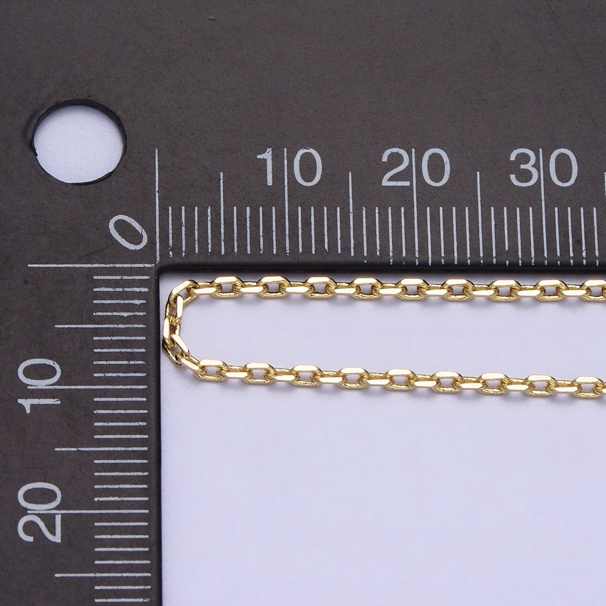 1.8mm Cable Chain necklace Dainty gold Cable Link chain 17.5", 20" chain | WA-1642 WA-1643 Clearance Pricing