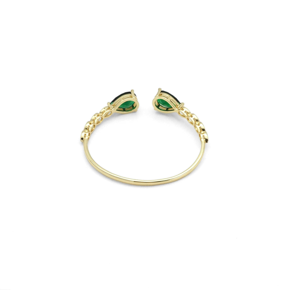 Colorful Teardrop Crystal Gold Adjustable Bracelet, Sku#LX284