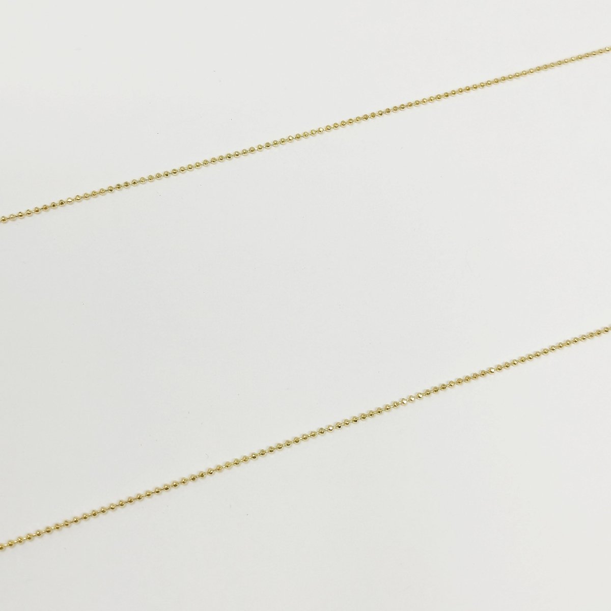 OS 1mm Ball Beads 24K Gold Filled Chain by Yard, Special Chain, Buoy Chain, Round Beads Chain for DIY Craft | ROLL-409 Clearance Pricing