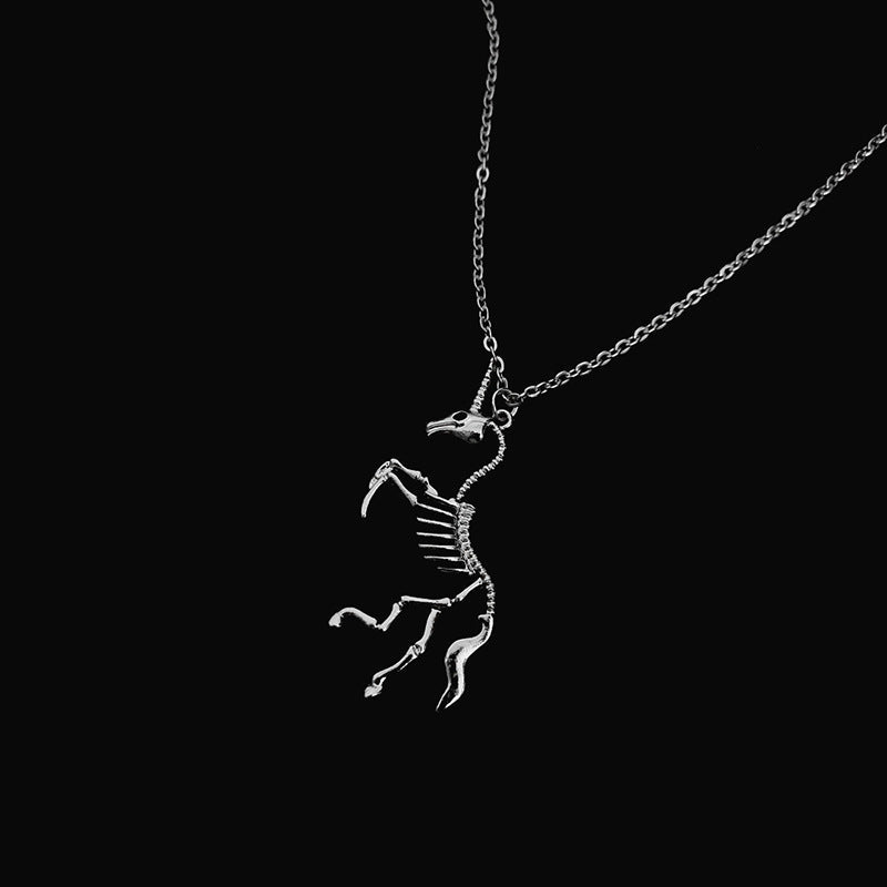 Earth Disco Hip Hop Handsome Female Skull Trendy Street Sweater Necklace