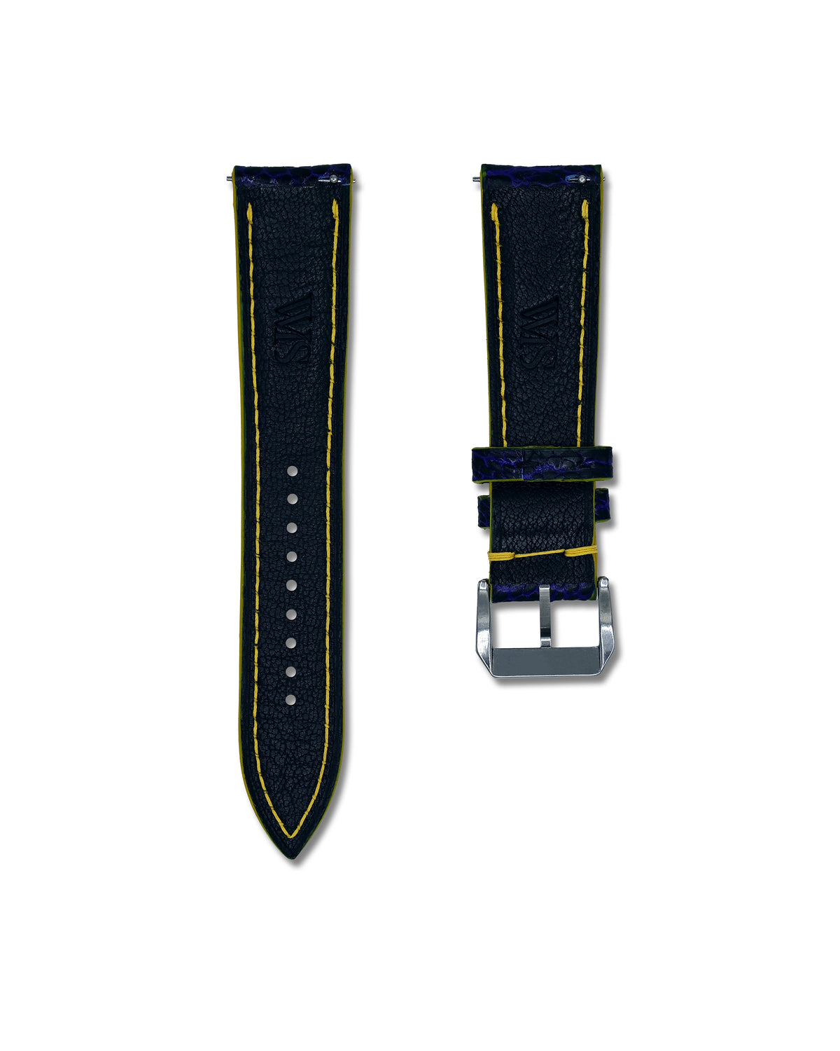 Blue Angels Bespoke Ostrich Shin Leather Watch Strap 22mm