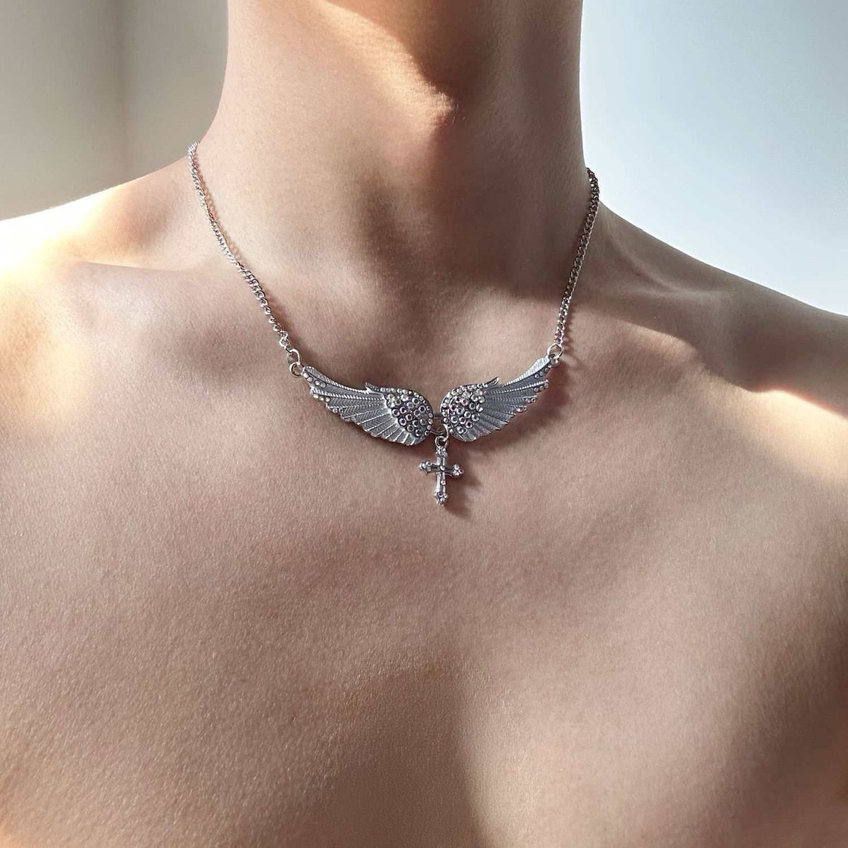 Mens And Womens Sophisticated Cross American-Style Versatile Necklace