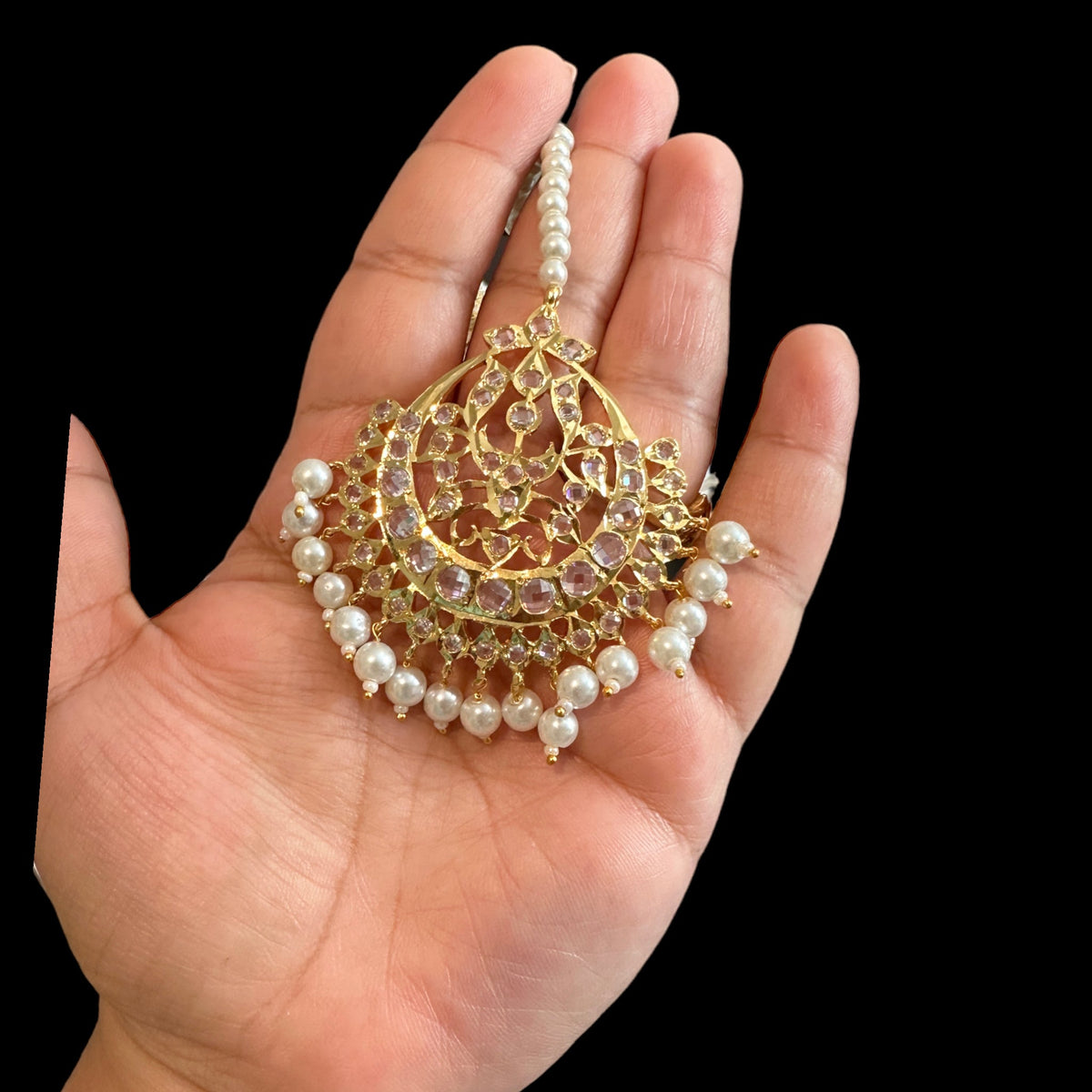 DJTK302 Hira pearl tika ( READY TO SHIP )