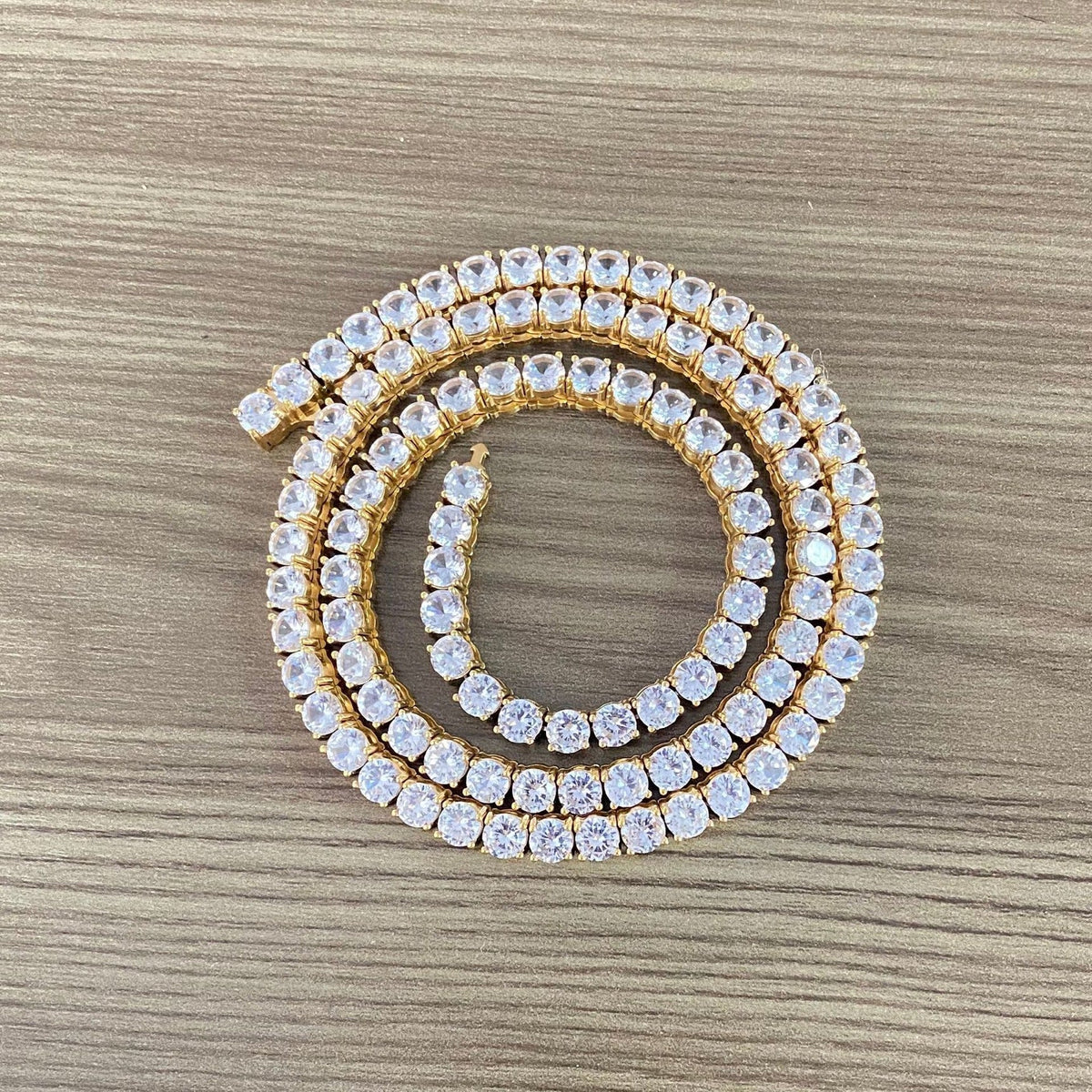 Single-row Diamond Hip-hop Mens Necklace