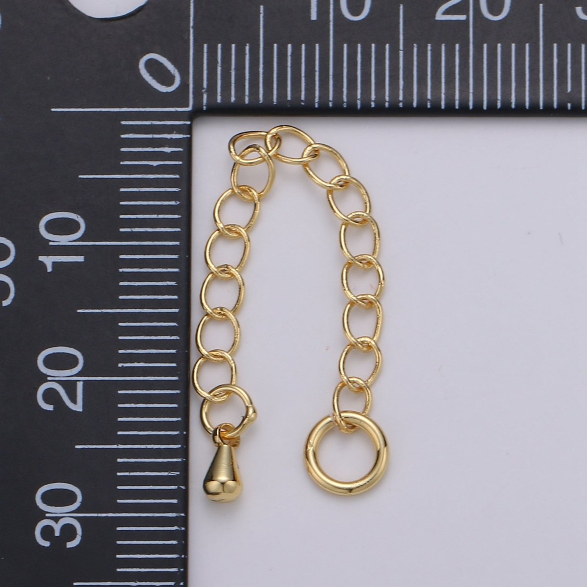 24K Gold Filled Chain Extender Gold / Silver For DIY Jewelry Making Chain Extender L-125~L-128