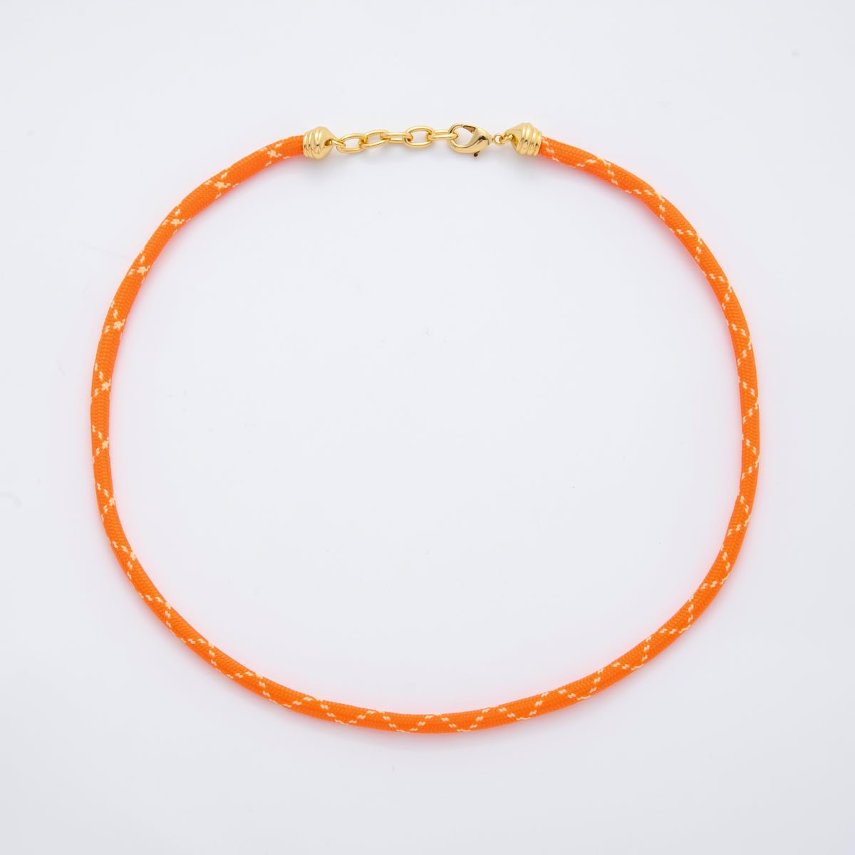 18K Gold Filled Summer Fall 5mm Cotton Cord Paracord Chain 19 Inch Necklace | WA-001 ~ WA-291