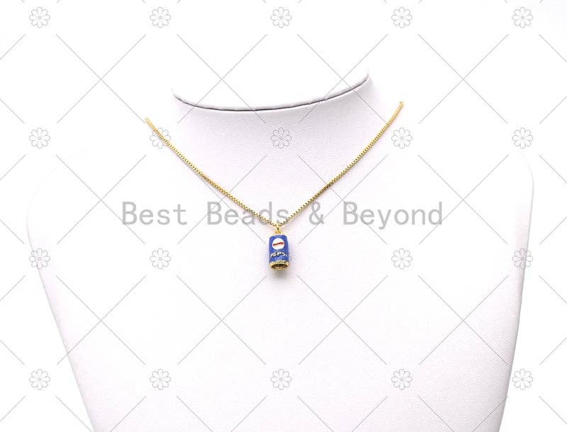 Enamel Pepsi Soda Can Charm, Sku#LD185
