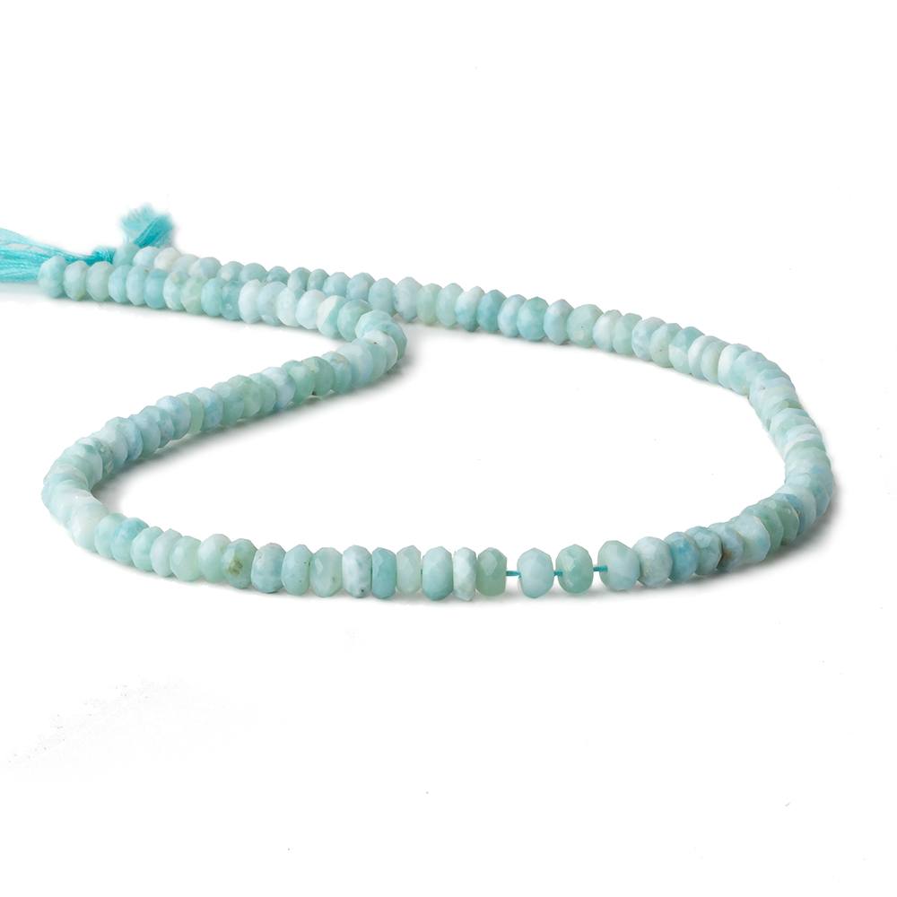 4.5-5mm Larimar Faceted rondelle beads 13 inch 110 pieces A