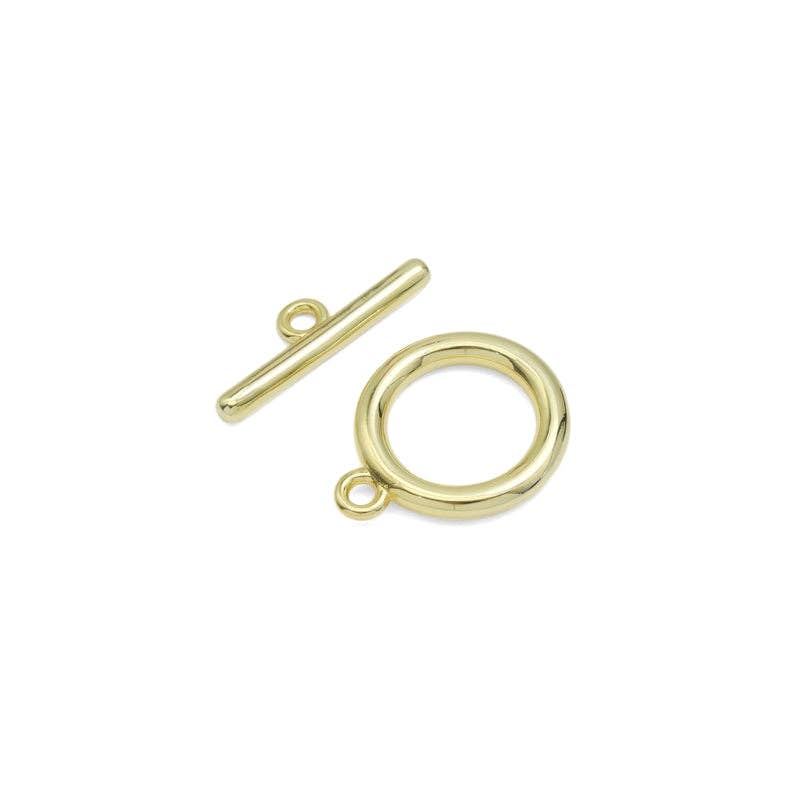 Gold Silver Large Toggle Clasp, Sku#ML76