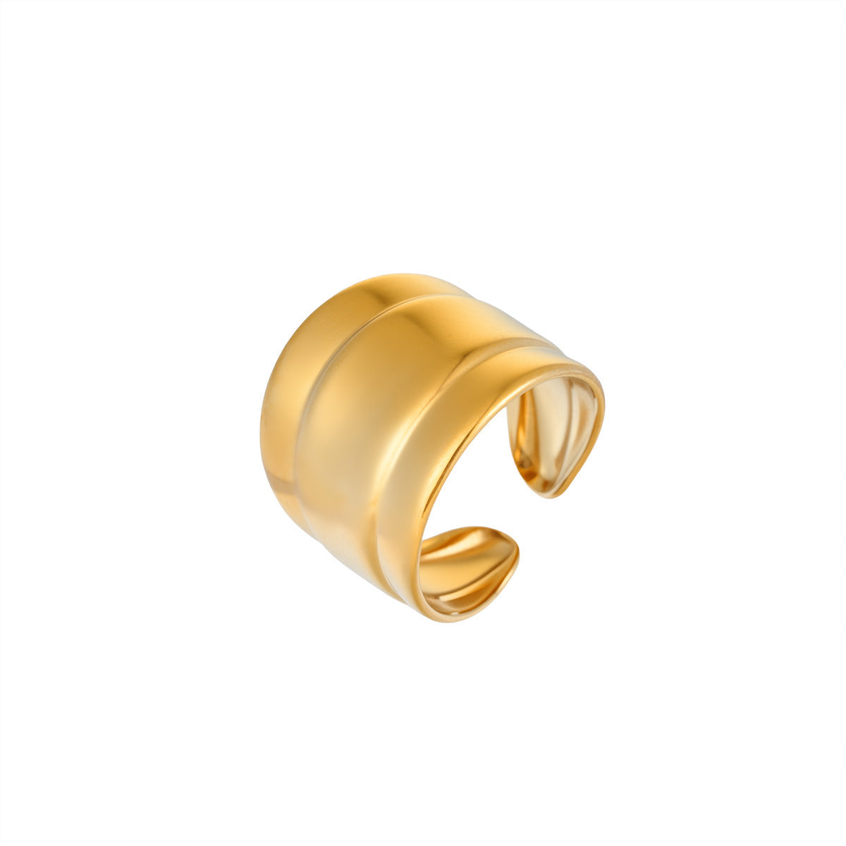 Factory Direct Source Hot Sale Stainless Steel Ring For Women, Vacuum Plating Luxury Minimalist Commuter Fashion Finger Jewelry