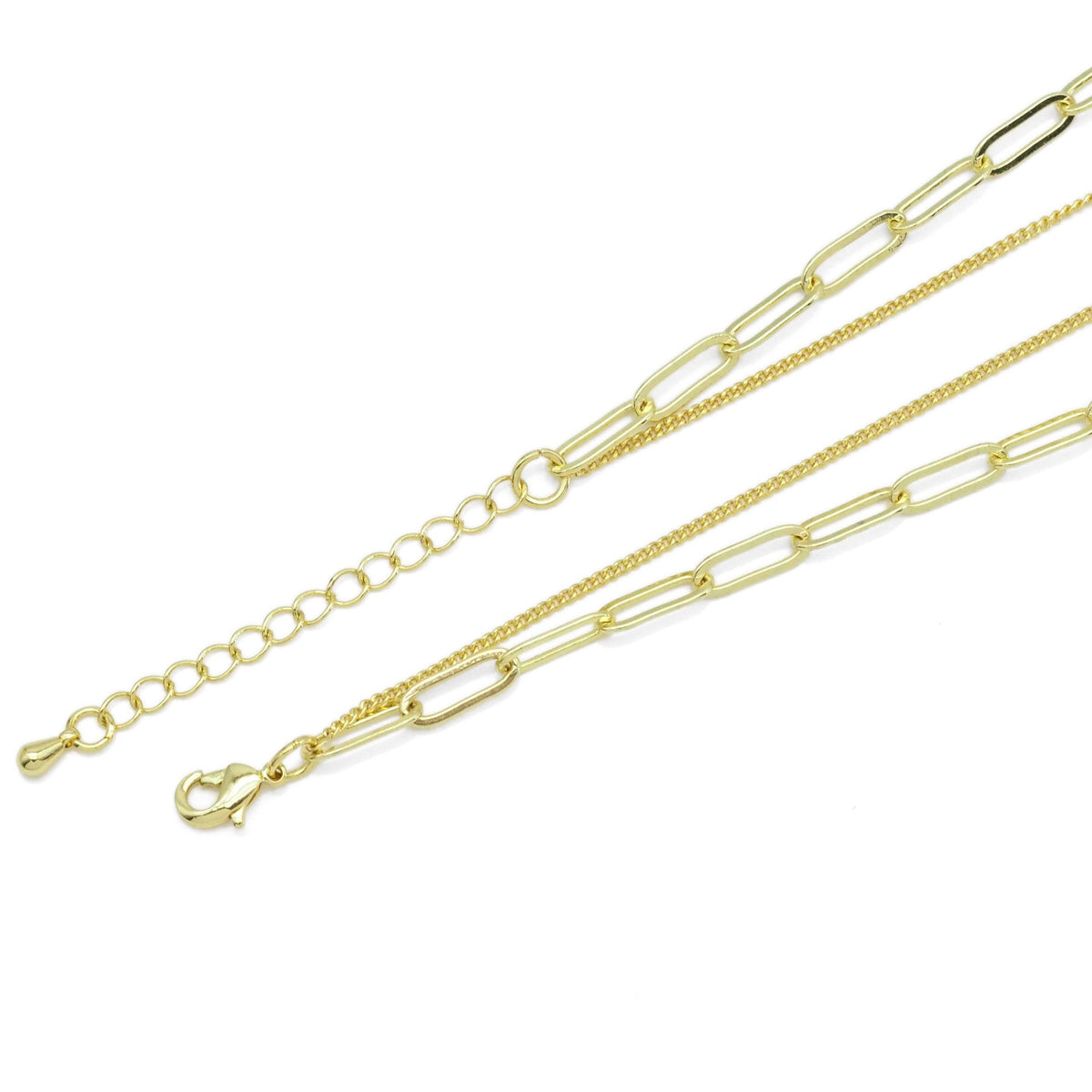 Lucky Tag Love Coin Dainty Chain Layering Necklace set, EF468