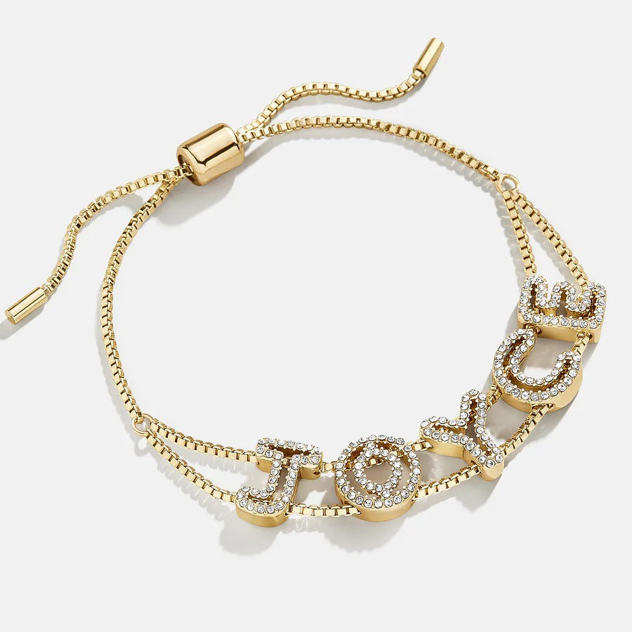 Personalized Bracelet Made By Combining English Letters Diy To Create A Name