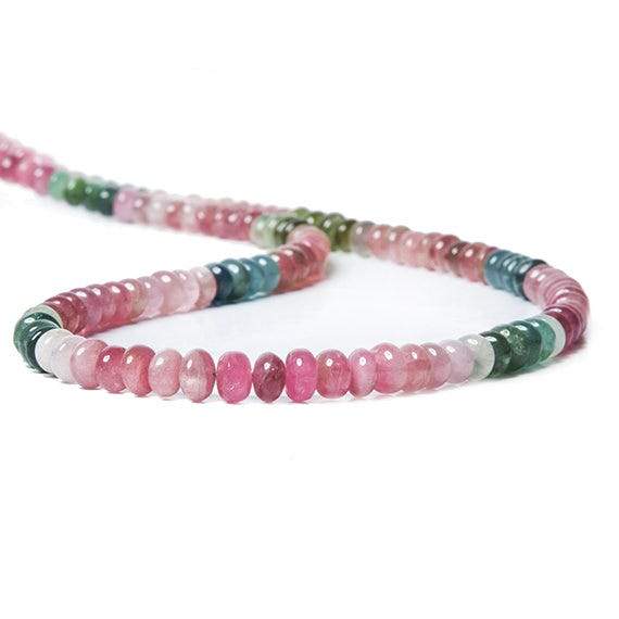 5-6mm MultiColor Tourmaline plain rondelle Beads 16 inch 125 pieces