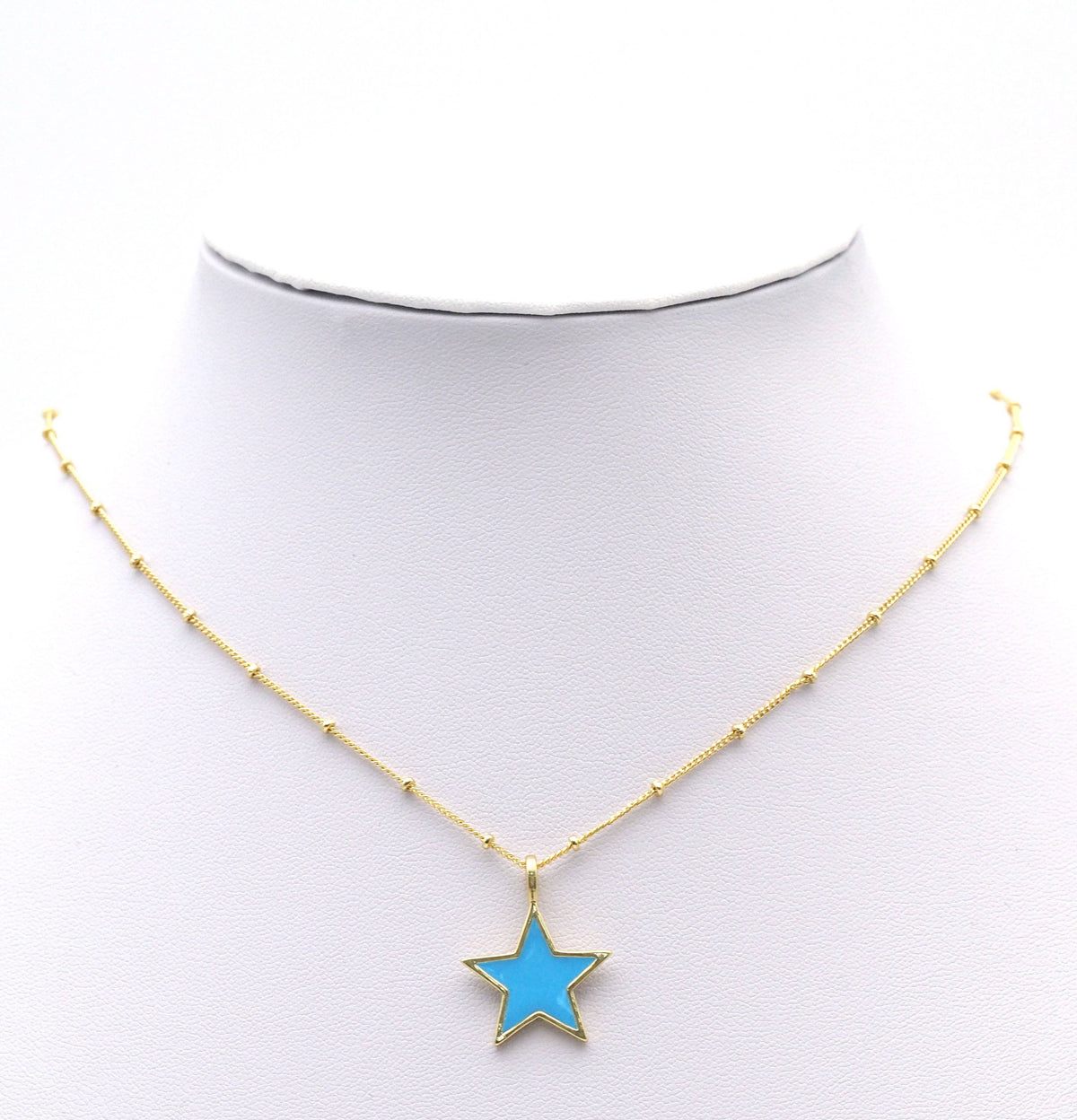Colorful Enamel Star Charm, Sku#F1518