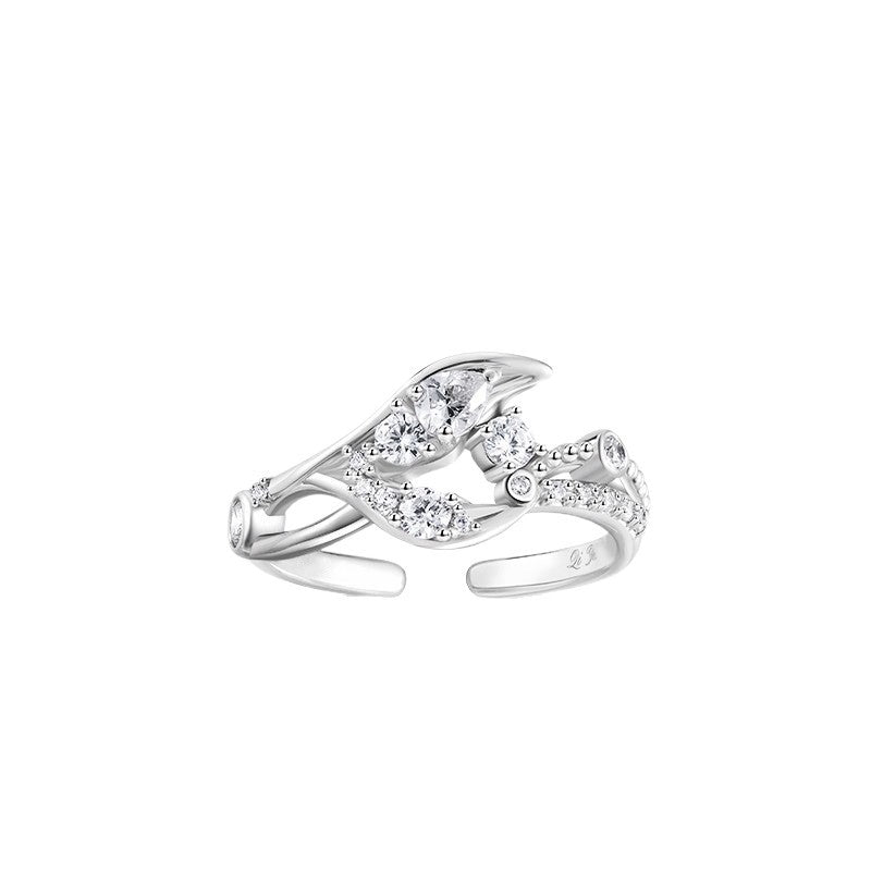 Love And Deepspace Shen Xinghui Open Ring S925 Sterling Silver, Anime Merch Replica, Couple Style Finger Ring