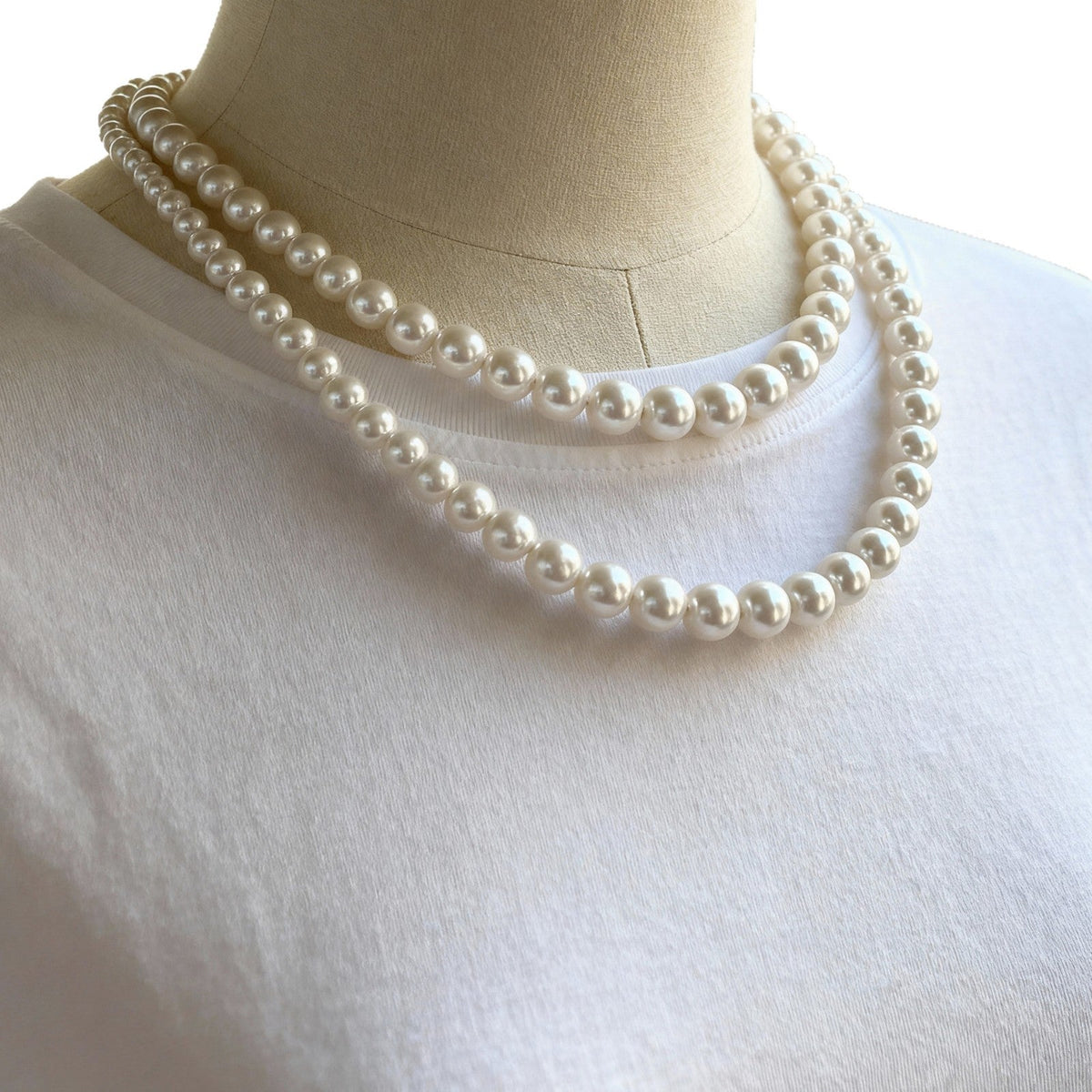 Natural Freshwater Baroque Shaped Pearl Necklace