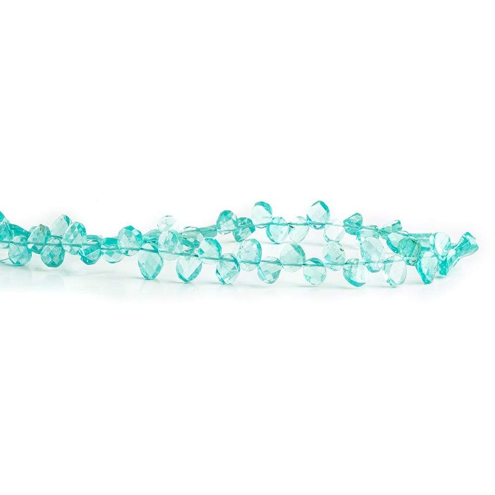 5x4-7x5mm Apatite Oval Twist Beads 9 inch 58 pieces