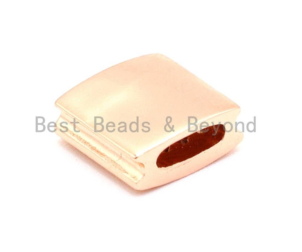 CZ Flat Square Beads Clear Micro Pave Beads, Cubic Zirconia Spacer Beads, 9x9x4mm, sku#G122