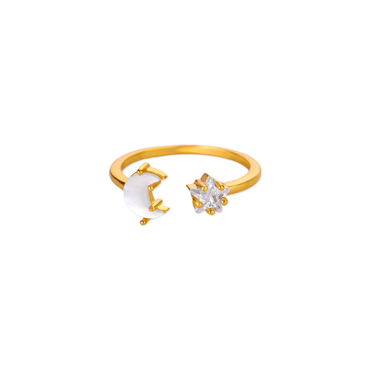 European And American Opening Adjustable Sun Opal Female Ring