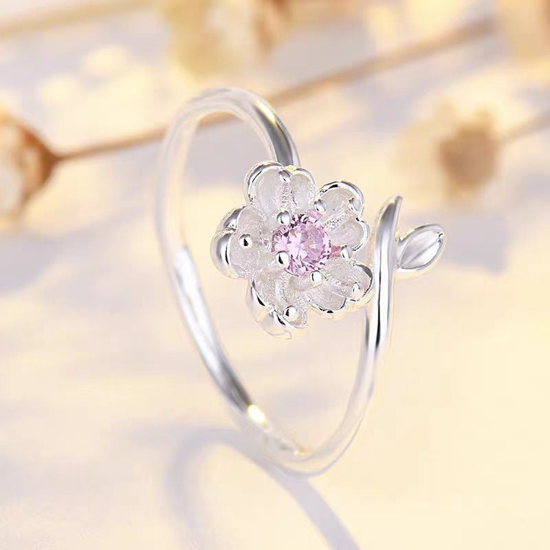 New Irregular Zircon Ring For Women, INS Trendy, Simple & Versatile Adjustable Index Finger Ring