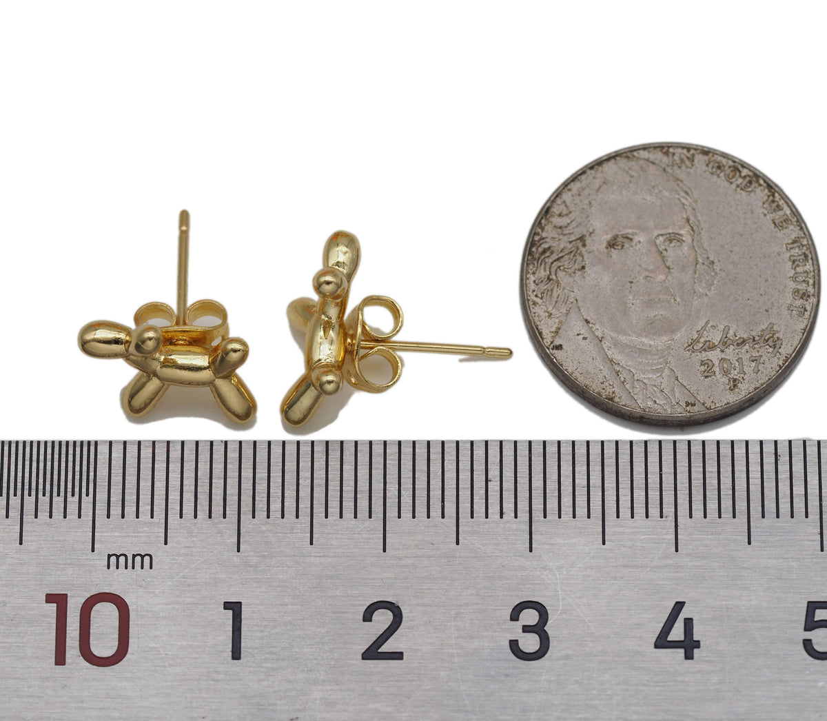 ballon Dog Shape Stud Earring, sku#LD176