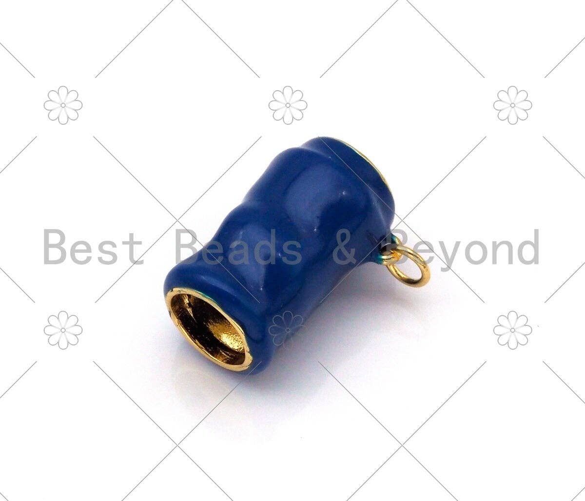 Red/Cobalt Enamel Soda Can Pendant,18k Gold Filled Coffee Cup Charm,Enamel Pendant,Enamel Jewelry,15x21mm,Sku#LK397