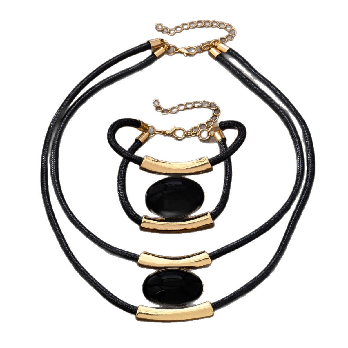 Multilayer Vintage Necklace And Bracelet Set For Women