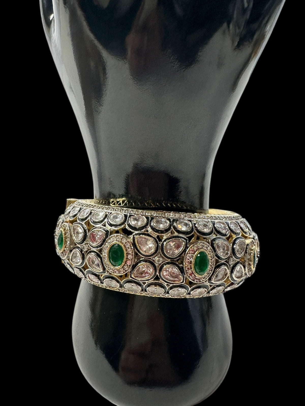 B400 High quality Victorian finish Polki bracelet - one size ( READY TO SHIP )
