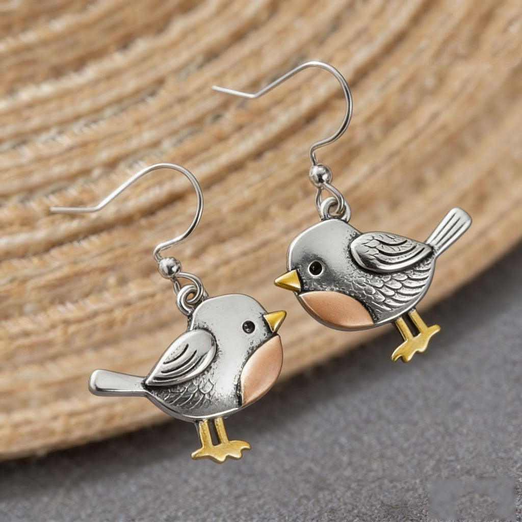 Jewelry Women's Bird-shaped Pendant Earrings