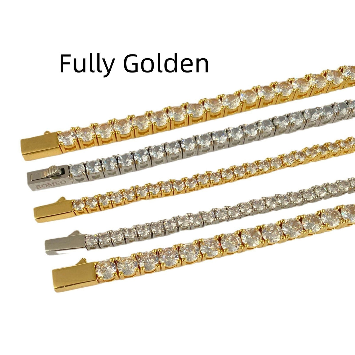 Stainless Steel Titanium Steel Zircon Bracelet