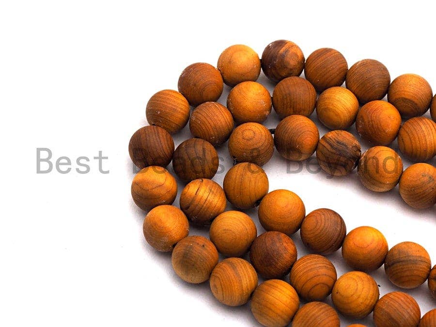 Natural Smooth Round Wood beads, 6mm/8mm/10mm/12mm Natural Yellow Wood beads, Natural Wood Grain Beads, 15.5inch strand,SKU#U465