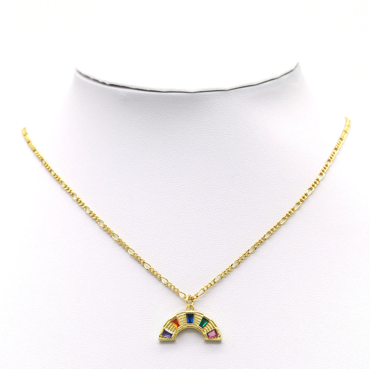 Large Trapezoid CZ Fan Shape Charm, Sku#F1490