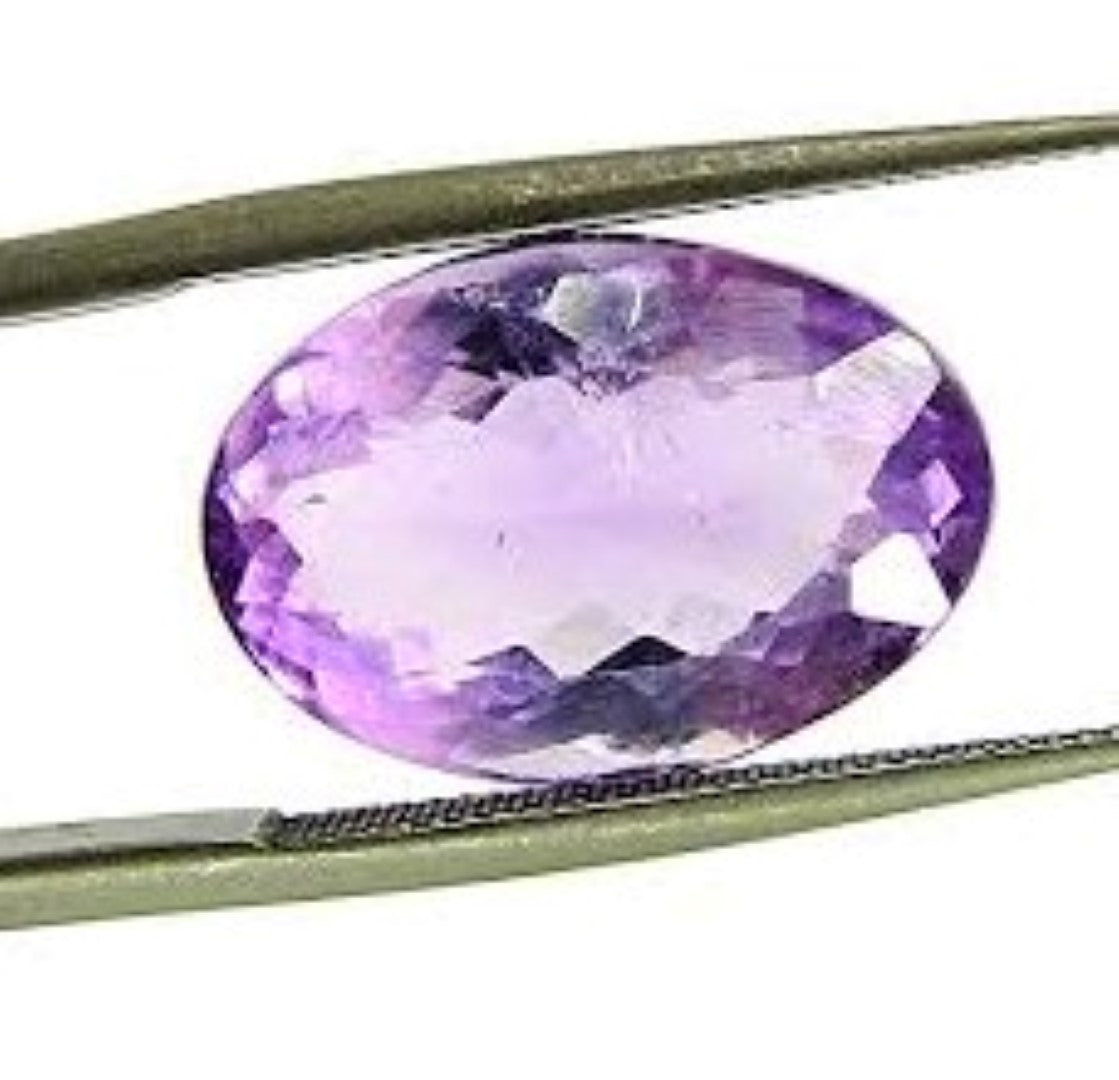 Amethyst Oval Cut Brazilian Small 11x9mm 3 Carat Stone