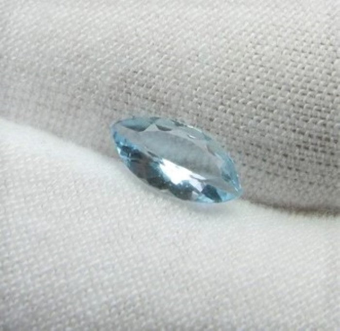 Aquamarine Marquise Cut Brazilian Navette Eye Shape