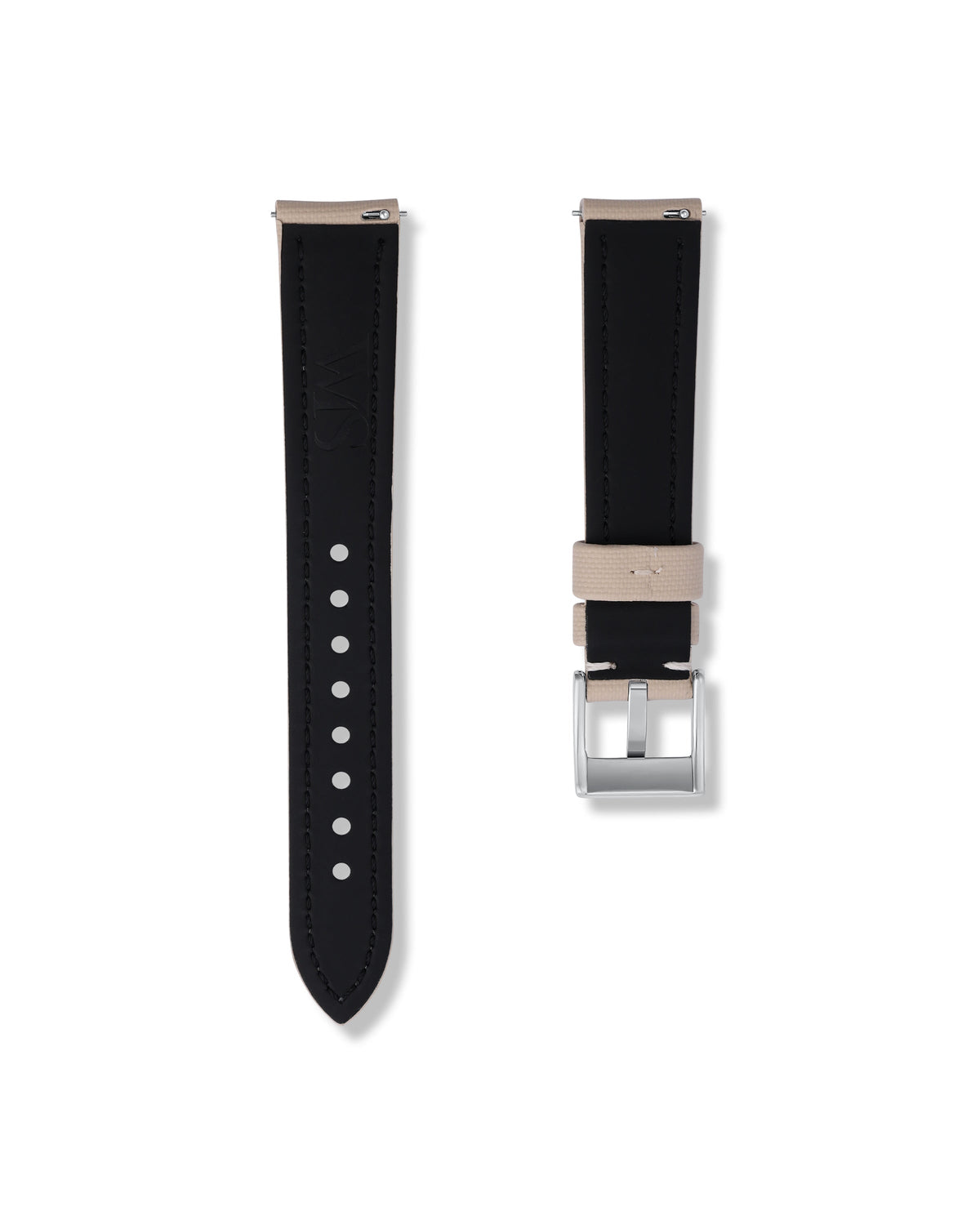 Beige Sailcloth Strap 19mm
