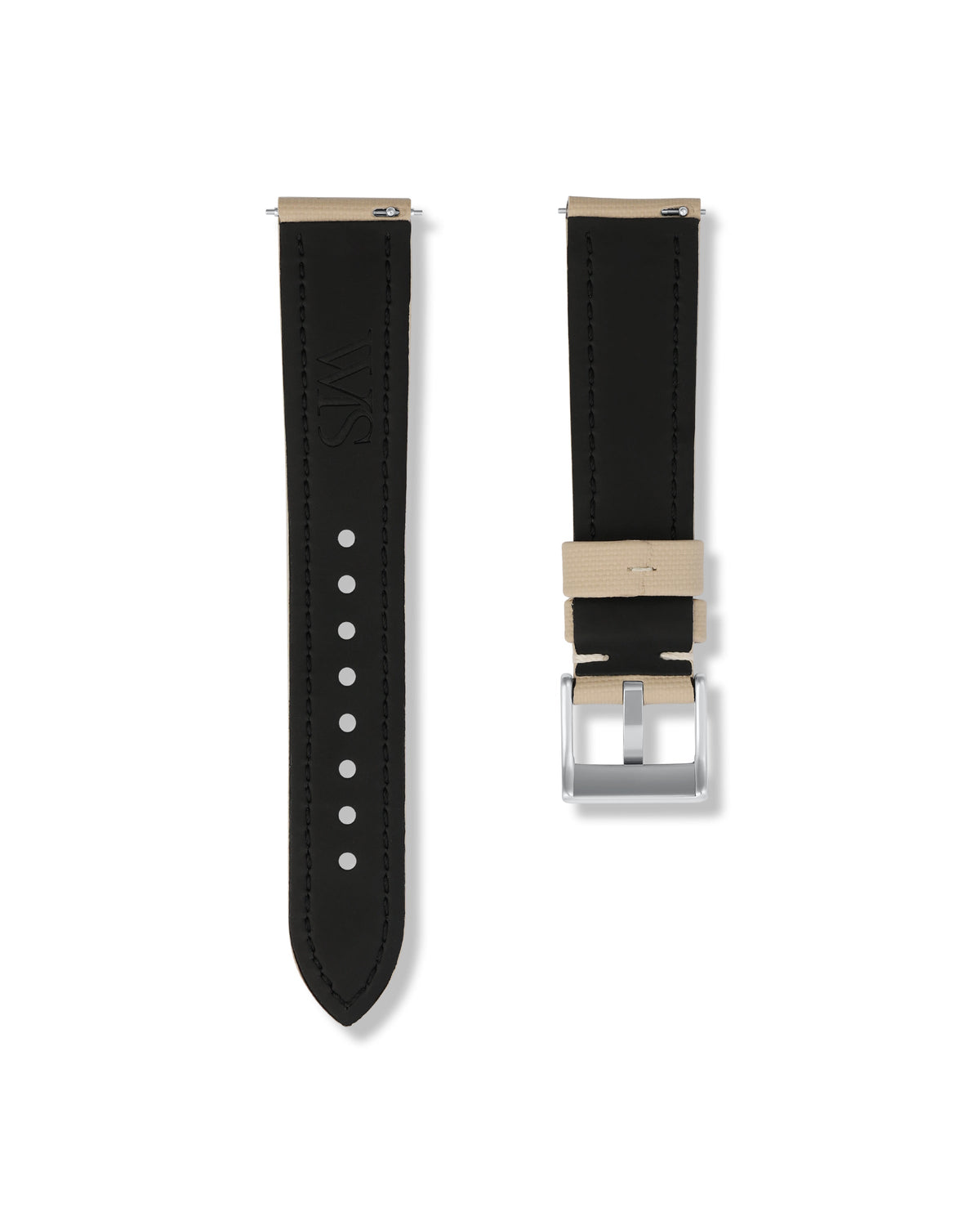 Beige Sailcloth Strap 21mm